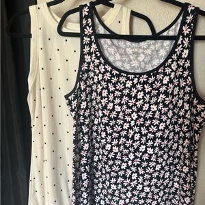 Floral and Polka Dot Women's Tank Tops